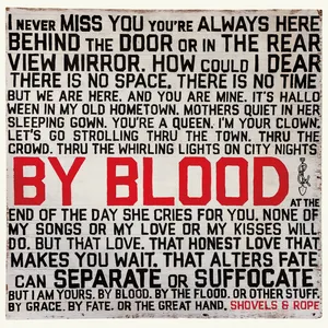 By blood